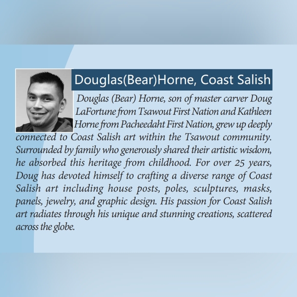 Cotton Kitchen Formline Bear Indigenous Design by Douglas Horne, Coast Salish - Picture 5 of 5